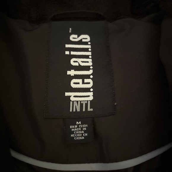 Black Jacket with Faux Fur Hood - Picture 2 of 3